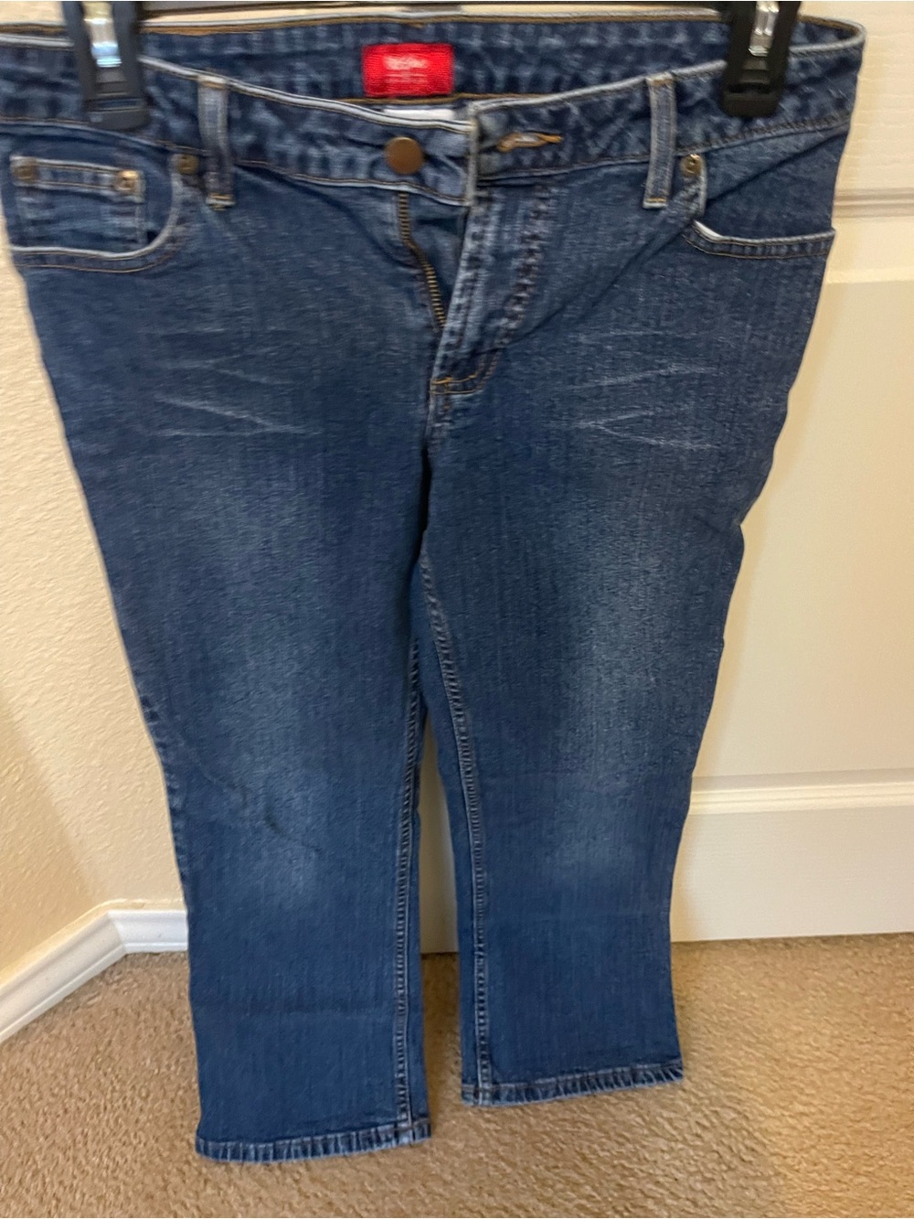 Mossimo Supply Co. Women's Straight Leg Jeans - Dark Blue
